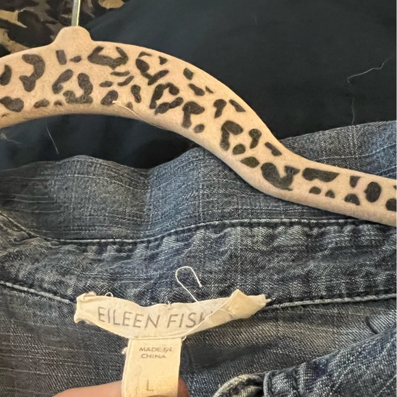 Eileen Fisher Denim Shirt - L - Picture 6 of 11